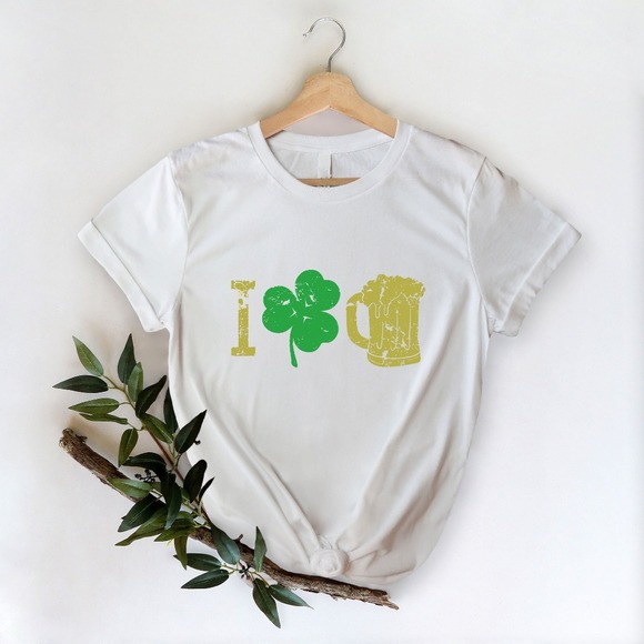 Lucky Shirt, St Patrick's Day Shirt, Beer Shirt, Happy St Patrick's Day Shirt - Picture 1 of 2